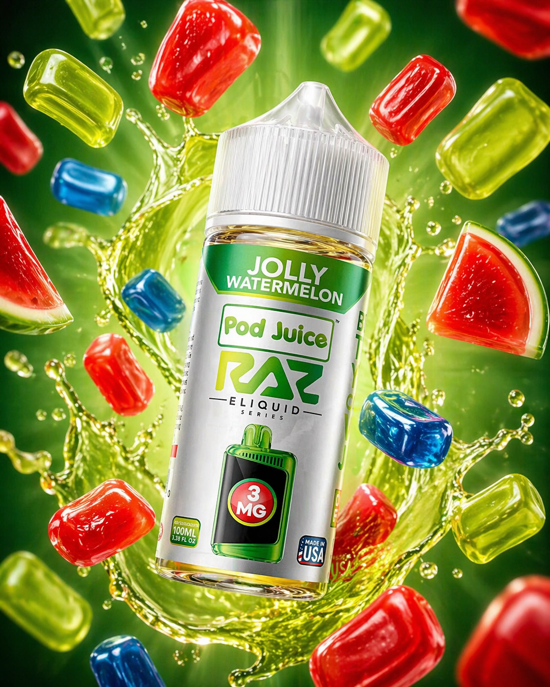 JOLLY WATERMELON - POD JUICE - 100ML