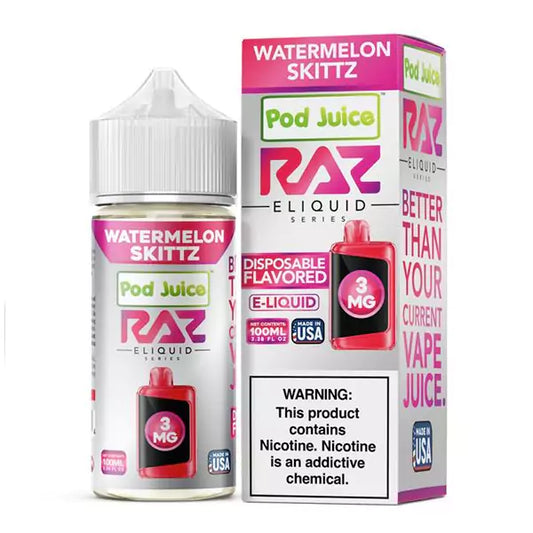 WATERMELON SKITTZ - POD JUICE RAZ - 100ML