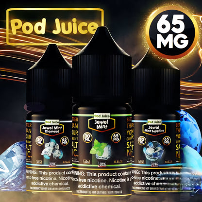 JEWEL MINT 65MG / NIC SALTS 30ML - POD JUICE