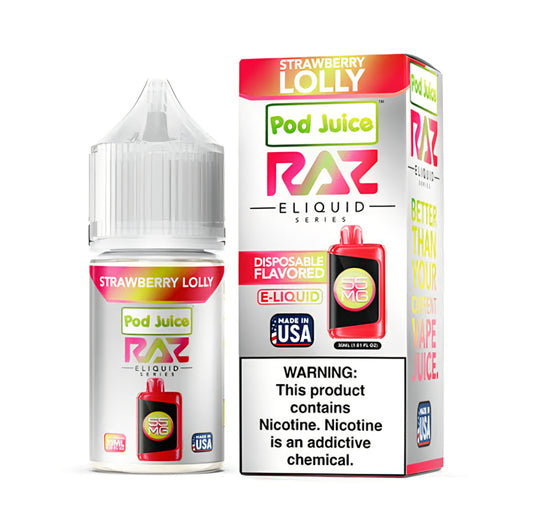 STRAWBERRY LOLLY / NIC SALTS 30ML - POD JUICE