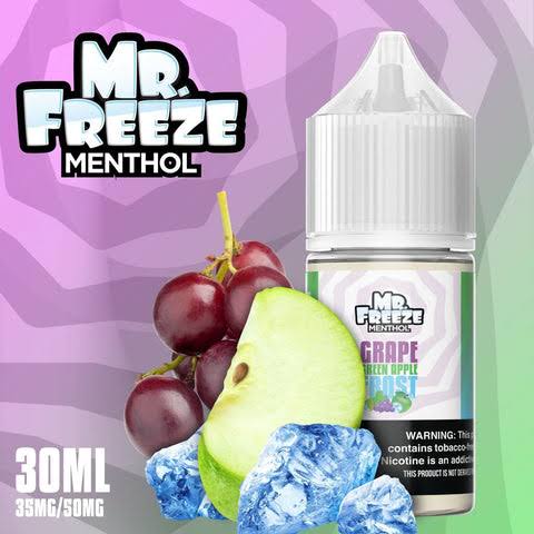 GRAPE GREEN APPLE FROST / NIC SALTS 30ML - MR. FREEZE