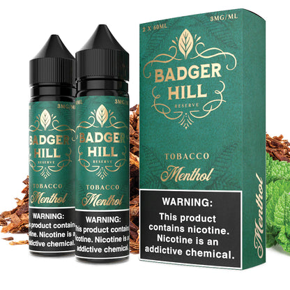 TOBACCO MENTHOL - BADGER HILL - 60ML