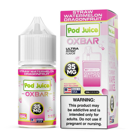 STRAW WATERMELON DRAGON FRUIT / NIC SALTS 3OML- POD JUICE
