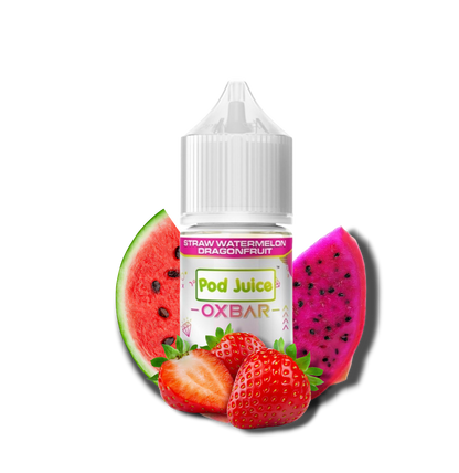 STRAW WATERMELON DRAGON FRUIT / NIC SALTS 3OML- POD JUICE