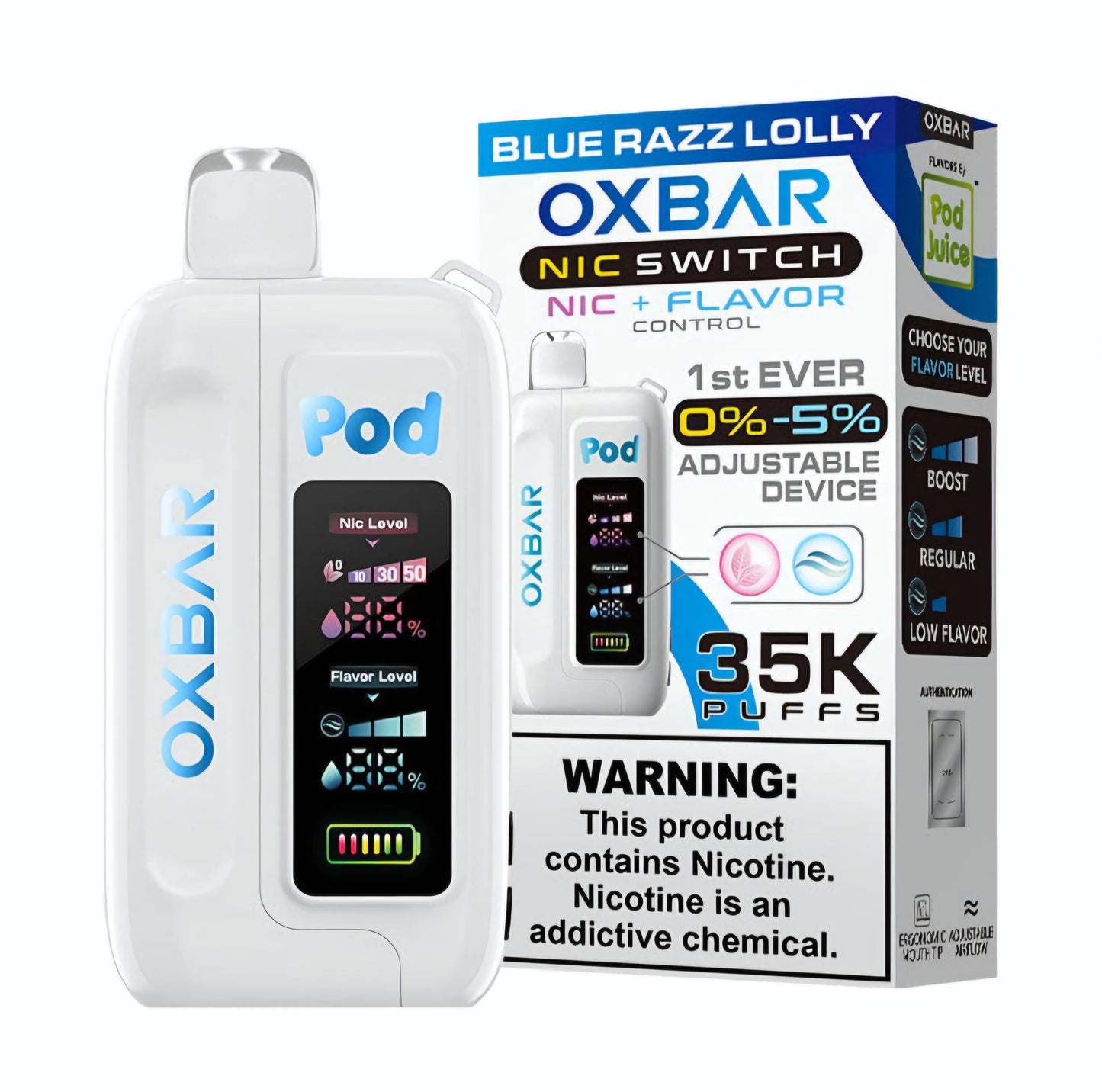 OXBAR SWITCH 35000 (control de nicotina)