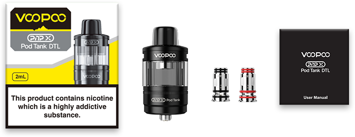 ATOMIZADOR VOOPOO PnP X POD TANK - DTL - 5ML Entrada 510