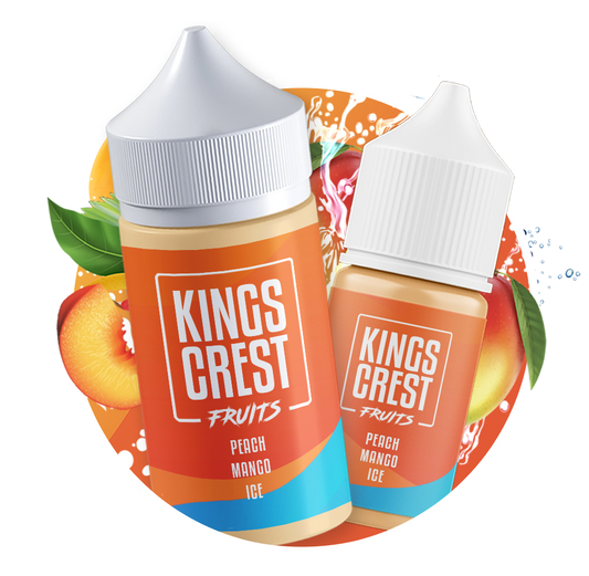 PEACH MANGO ICE / NIC SALTS 3OML - KINGS CREST BAR