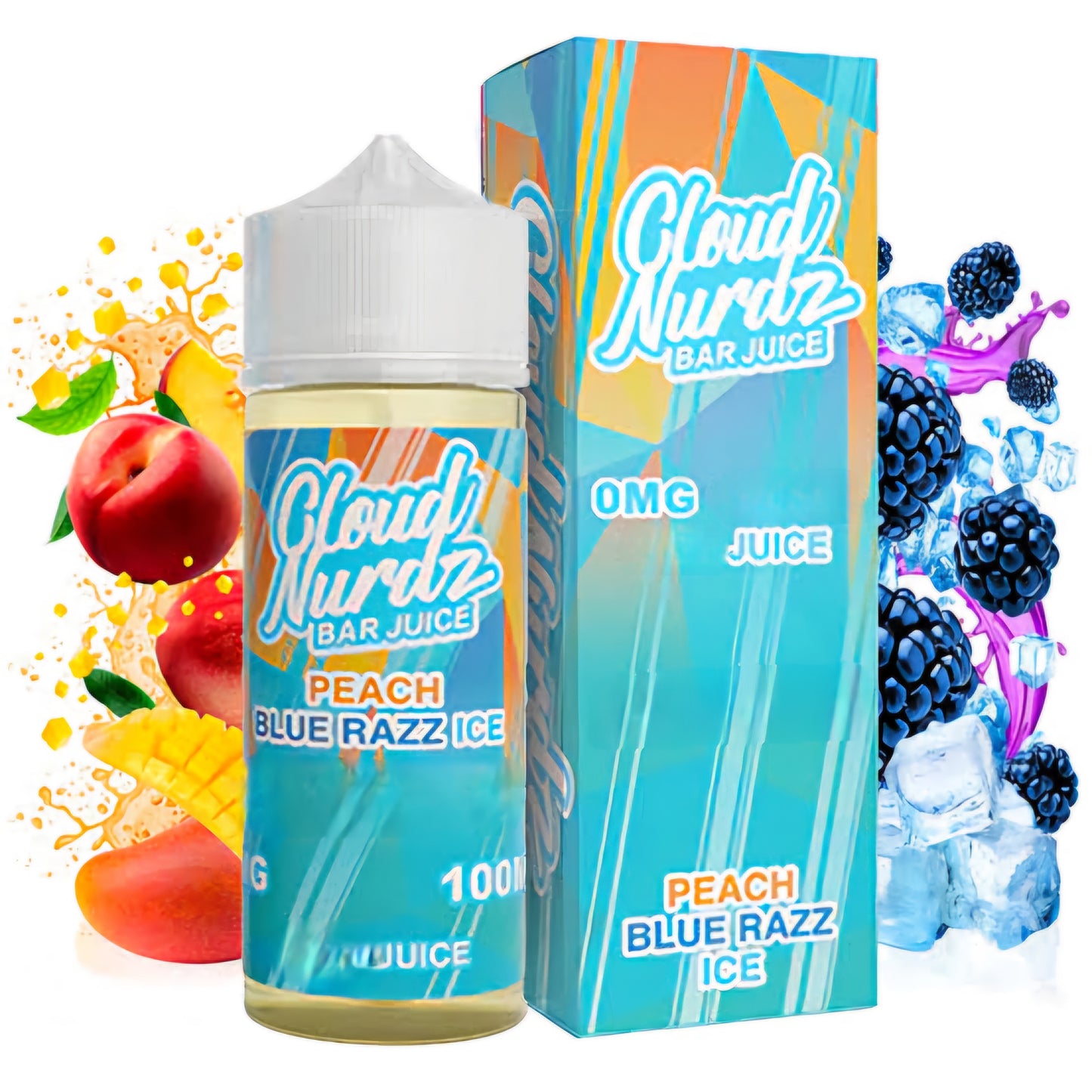PEACH BLUE RAZZ - CLOUD NURDZ ICED - 100ML