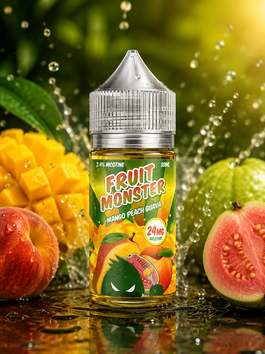 MANGO PEACH GUAVA / NIC SALTS 30ML - MONSTER FRUIT FROZEN
