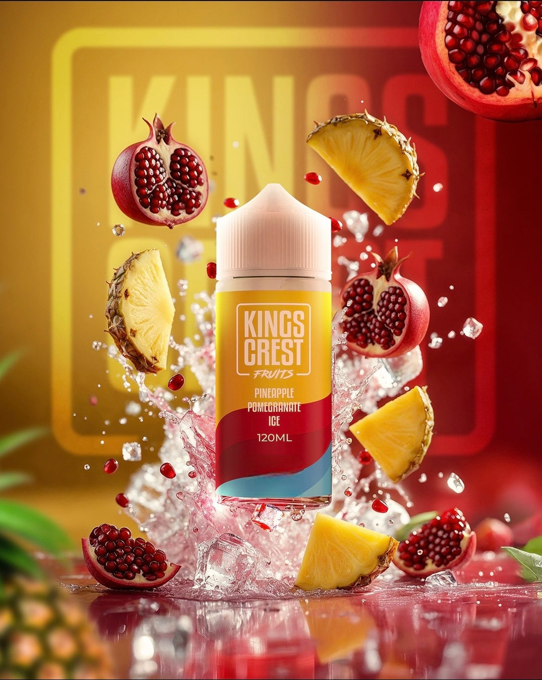 PIÑA POMEGRANATE ICE - KINGS CREST FRUITS - 120ML