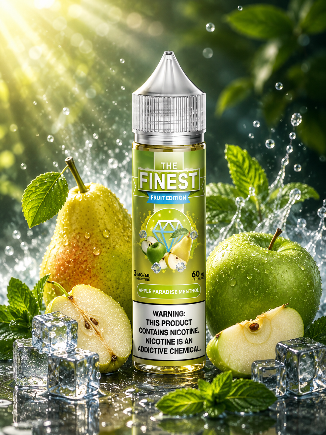 APPLE PEARADISE MENTHOL - THE FINEST - 60 ML