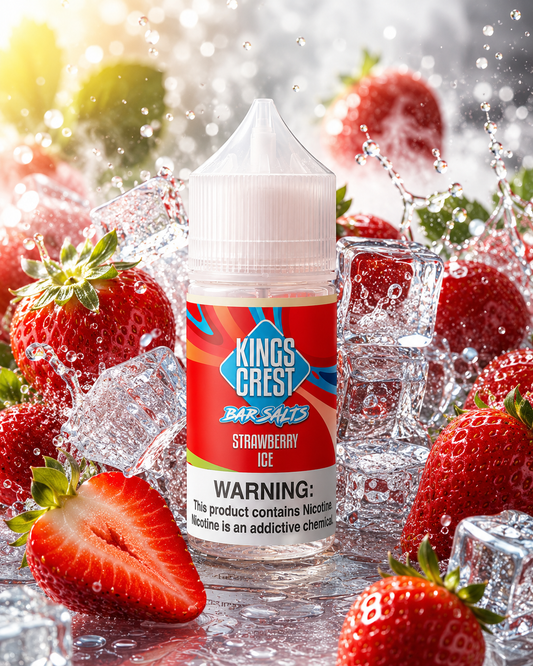 STRAWBERRY ICE / NIC SALTS 3OML - KINGS CREST BAR