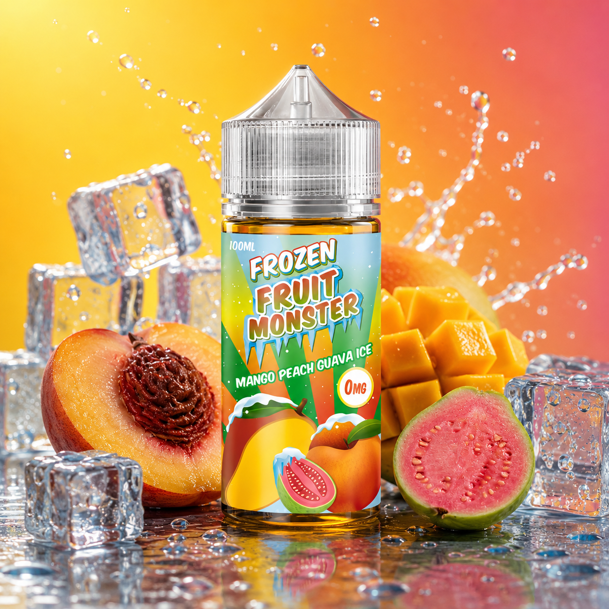 MANGO PEACH GUAVA ICE - FRUIT MONSTER FROZEN - 100ML