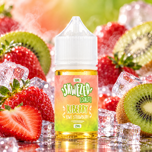 KIWI STRAWBERRY FROZEN / NIC SALTS 30ML - SKWEZED