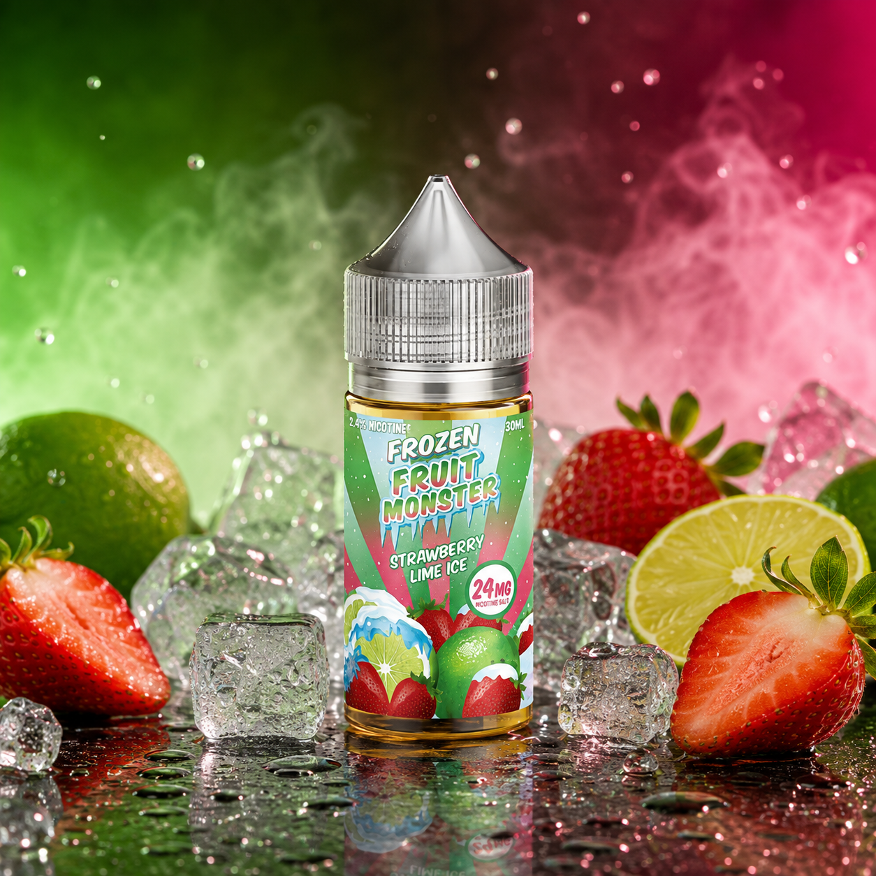 STRAWBERRY LIME ICE / NIC SALTS 30ML - MONSTER FRUIT FROZEN