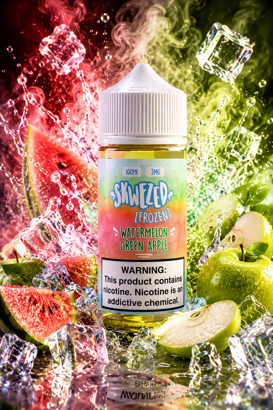 WATERMELON GREEN APPLE FROZEN - SKWEZED - 100ML