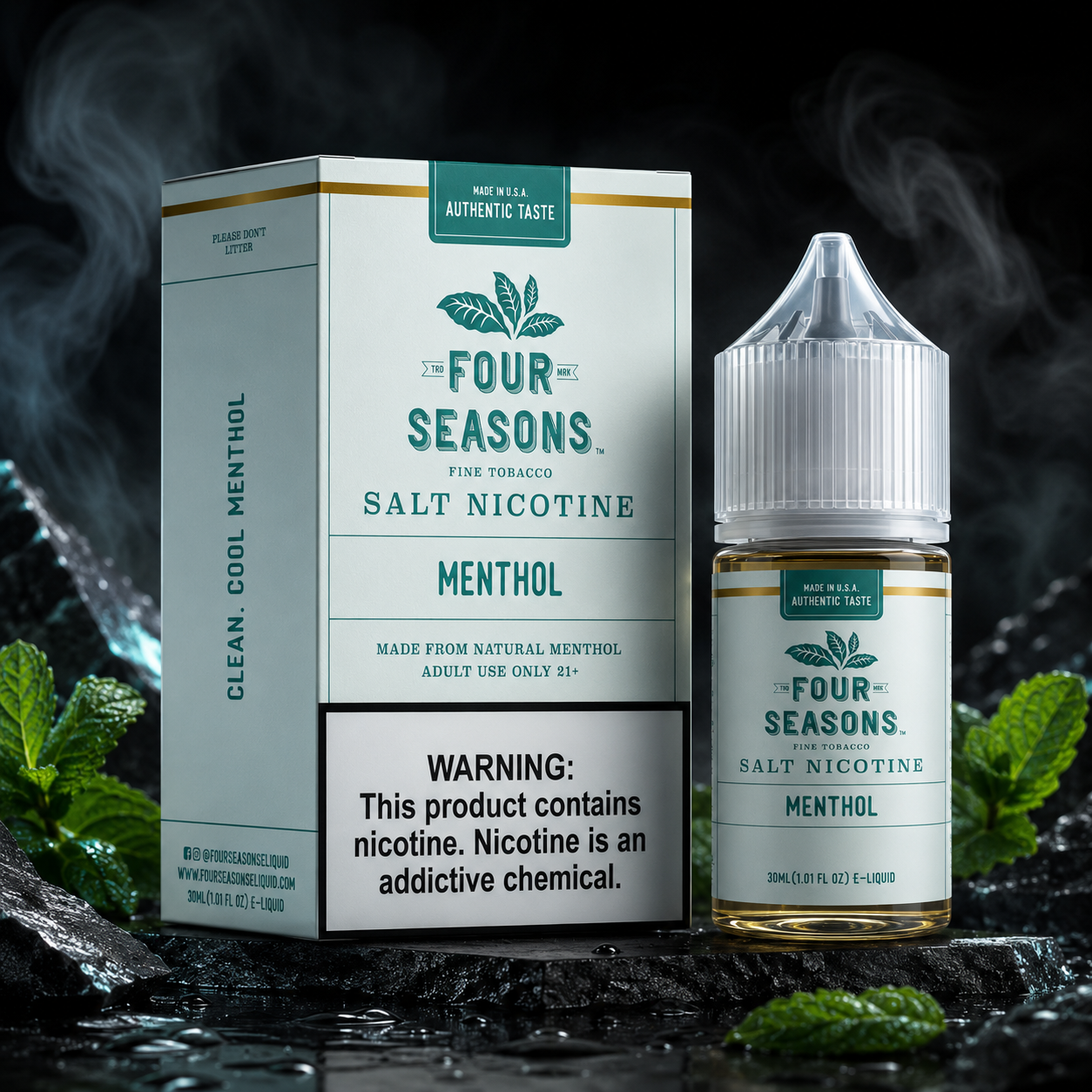 MENTHOL / NIC SALTS 3OML - FOUR SEASONS