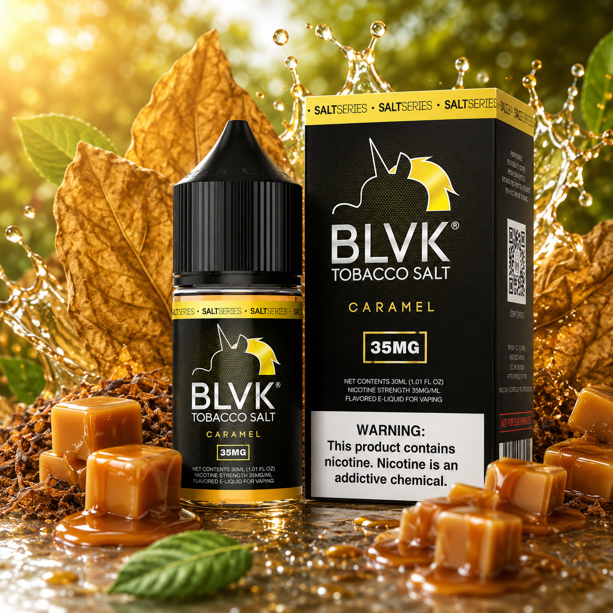 CARAMEL TOBACCO / NIC SALTS 30ML - BLVK