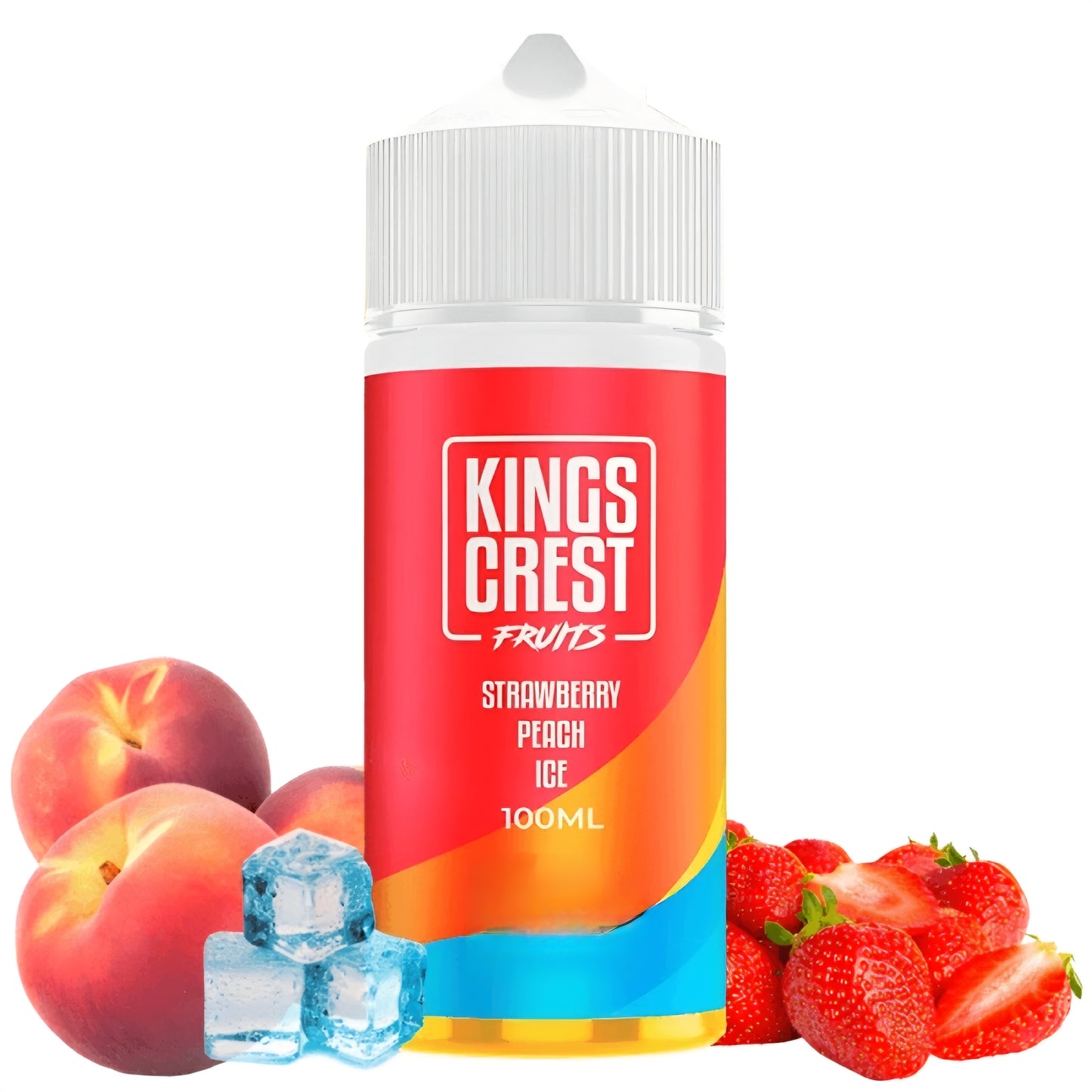 STRAWBERRY PEACH ICE - KINGS CREST FRUITS - 120ML (3MG)